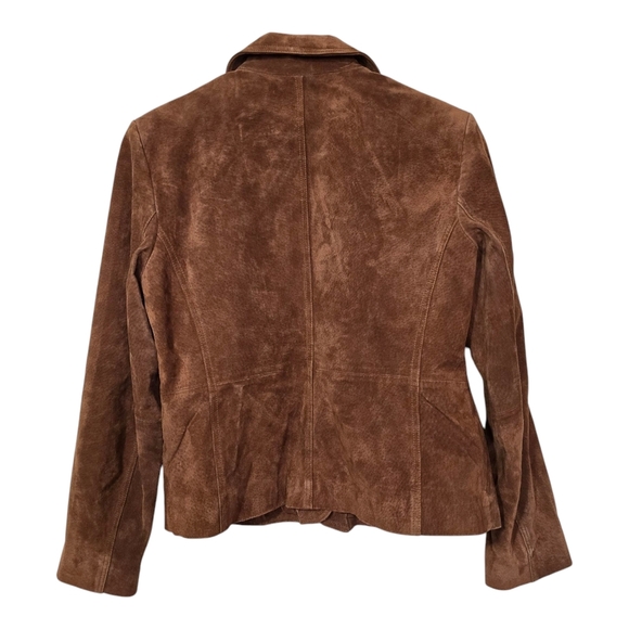 New York & Company Brown Leather Jacket - Picture 2 of 5